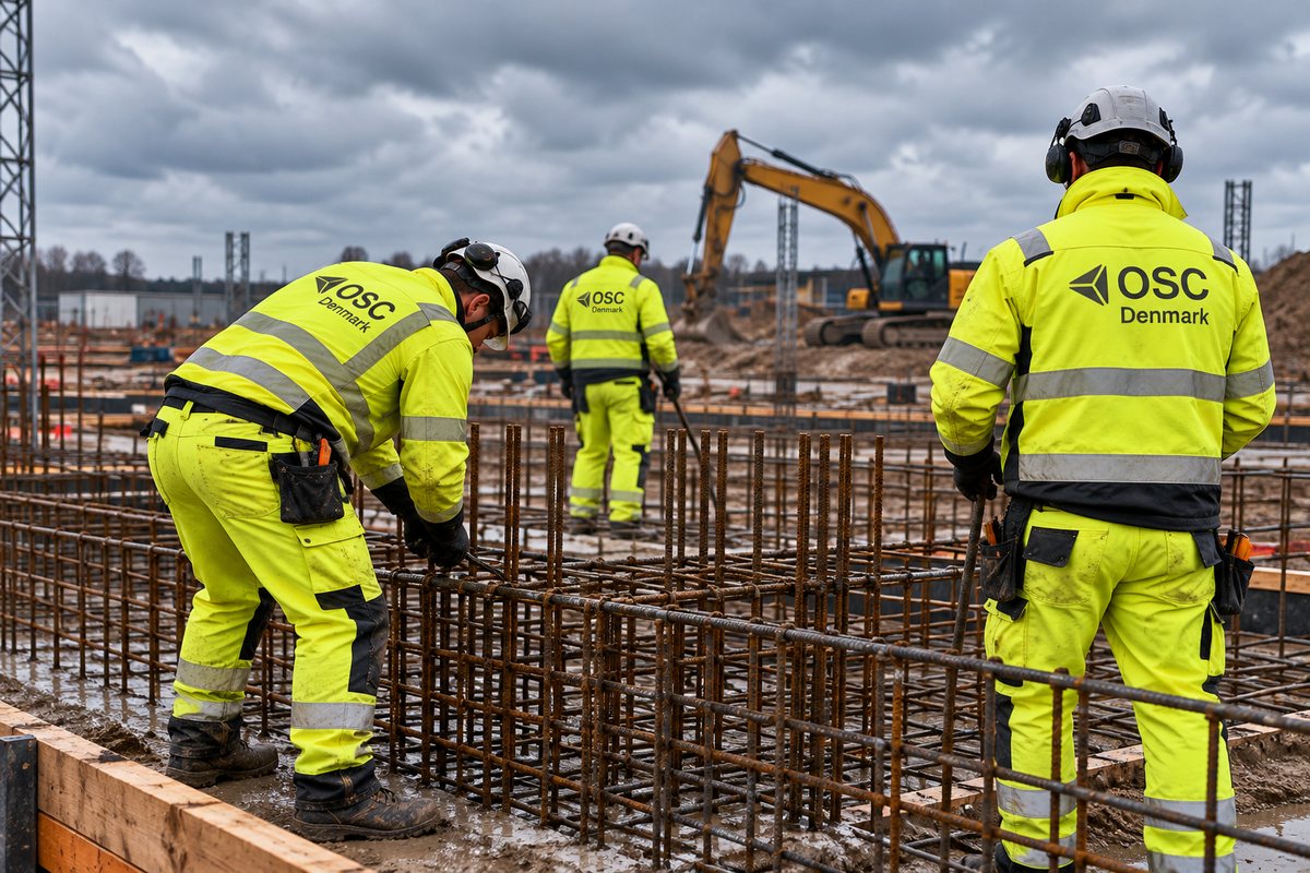 OSC Denmark mandskab på byggeplads